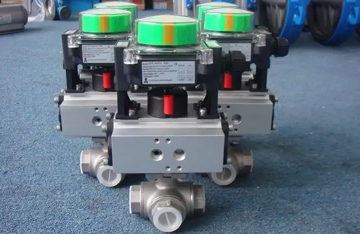 LPA14 Thread Three-way Ball Valve Pneumatic Thread Three-way Ball Valve
